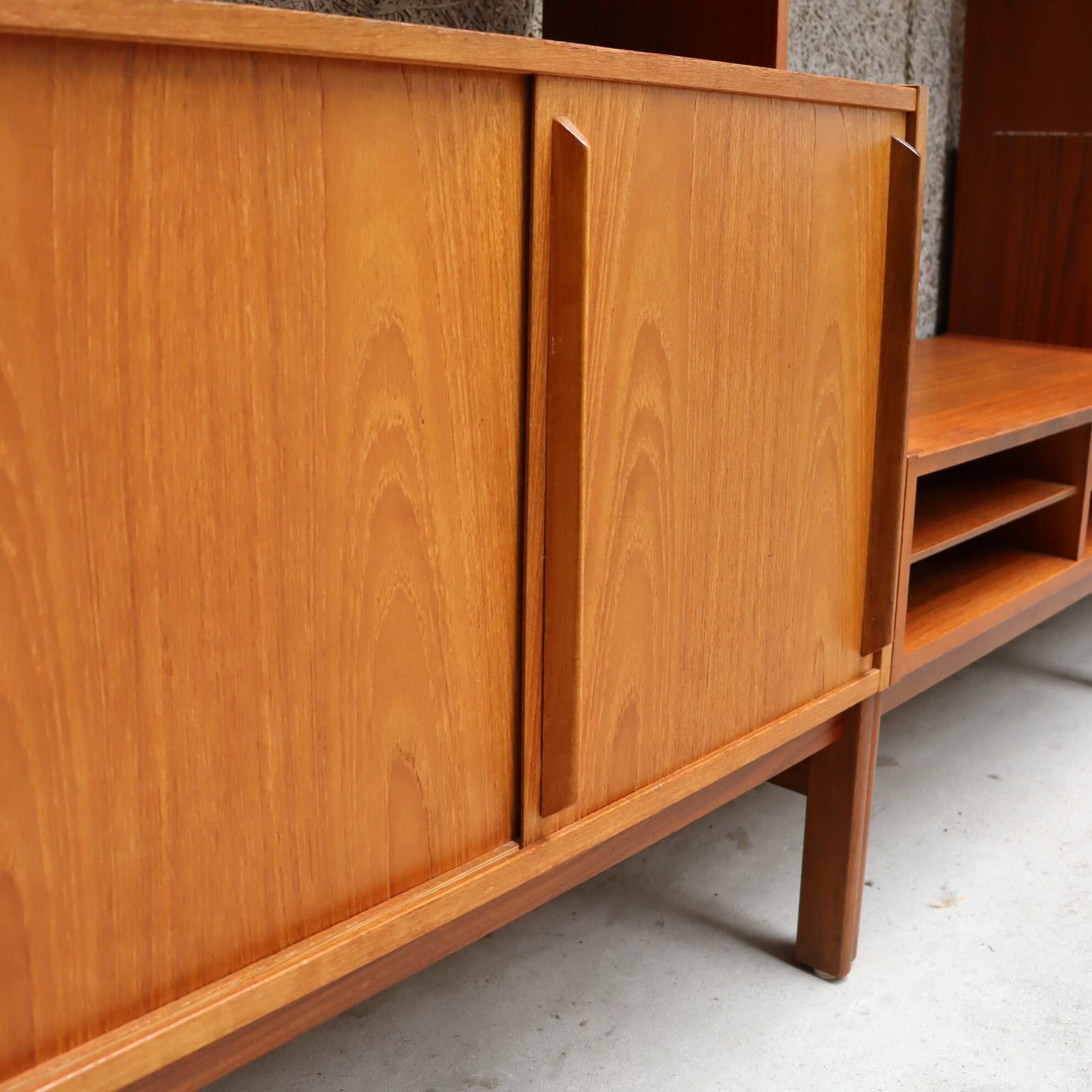 Bibliothèque scandinave modulable années 60