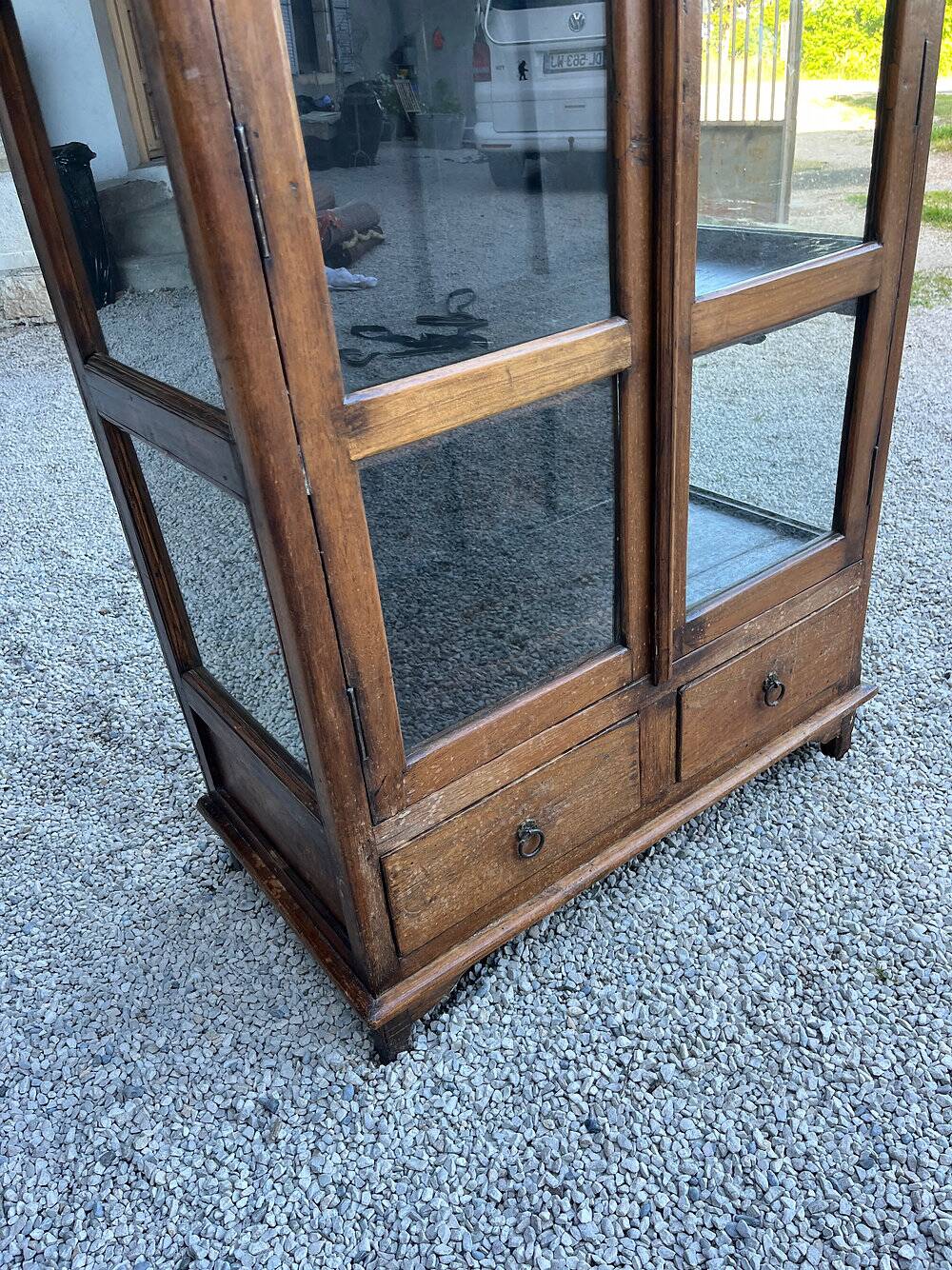 Vitrine en chêne, XIXème