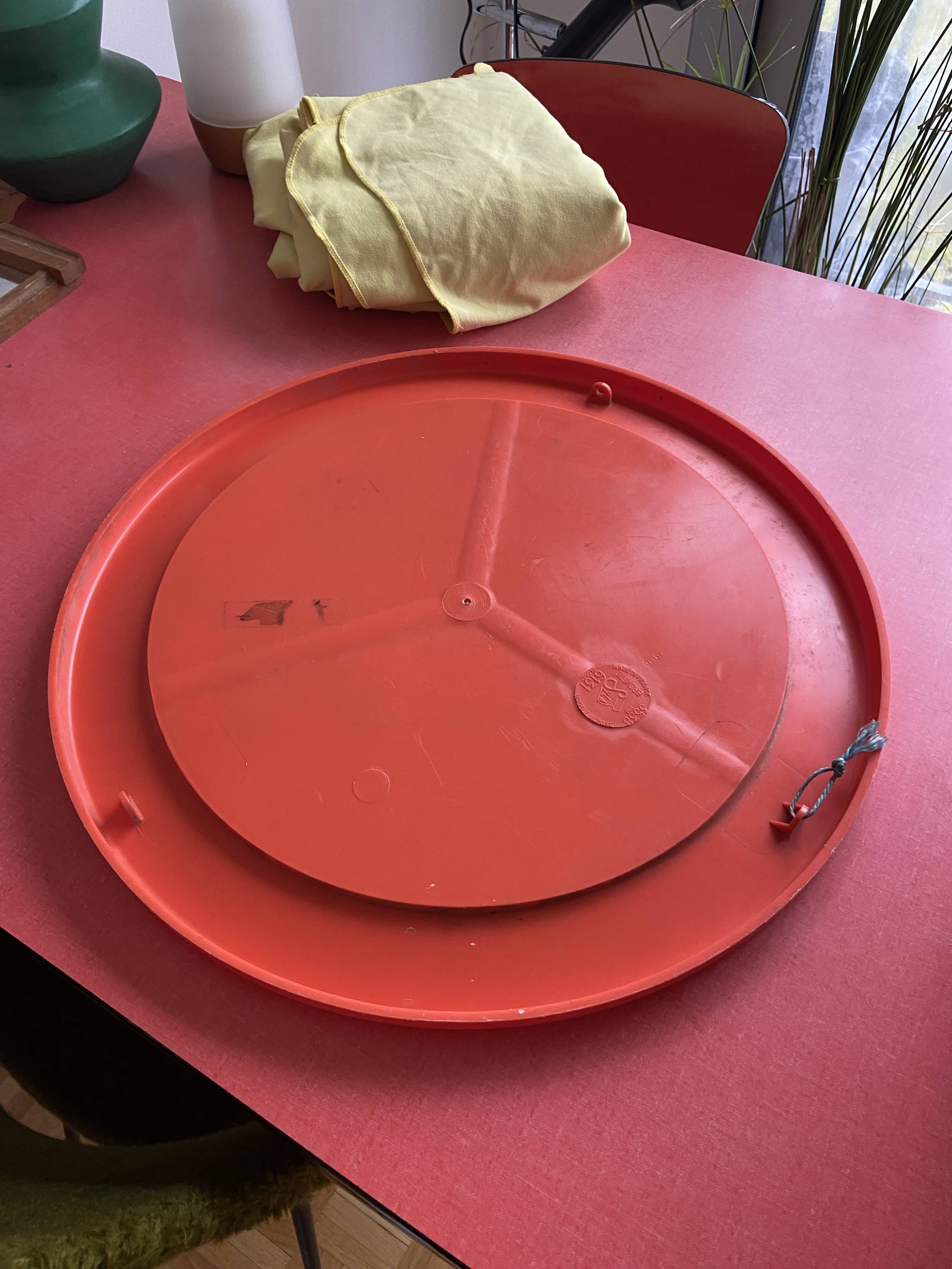 Round orange mirror Syla