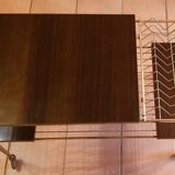 Table on wheels for electrophone and vinyl records, 50s / 60s