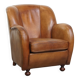 Design Armchair Made from High-Quality Sheepskin Leather