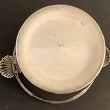 Pearl silver metal champagne bucket, shells or shells