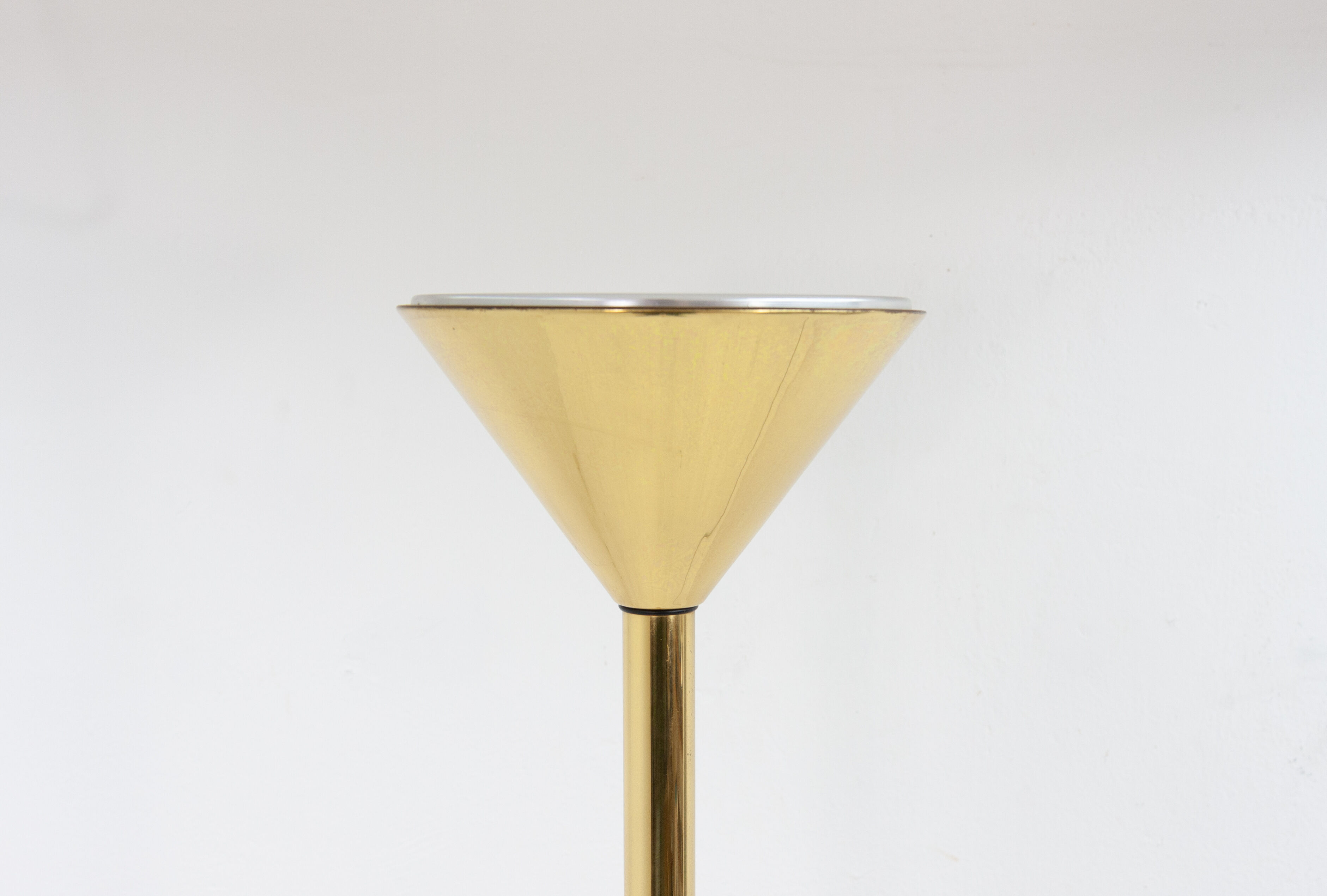 Vintage Brass Floor Lamp, 1974