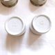 Duo Italian Porcelain Cups with Vintage Monopoly Pewter Holder