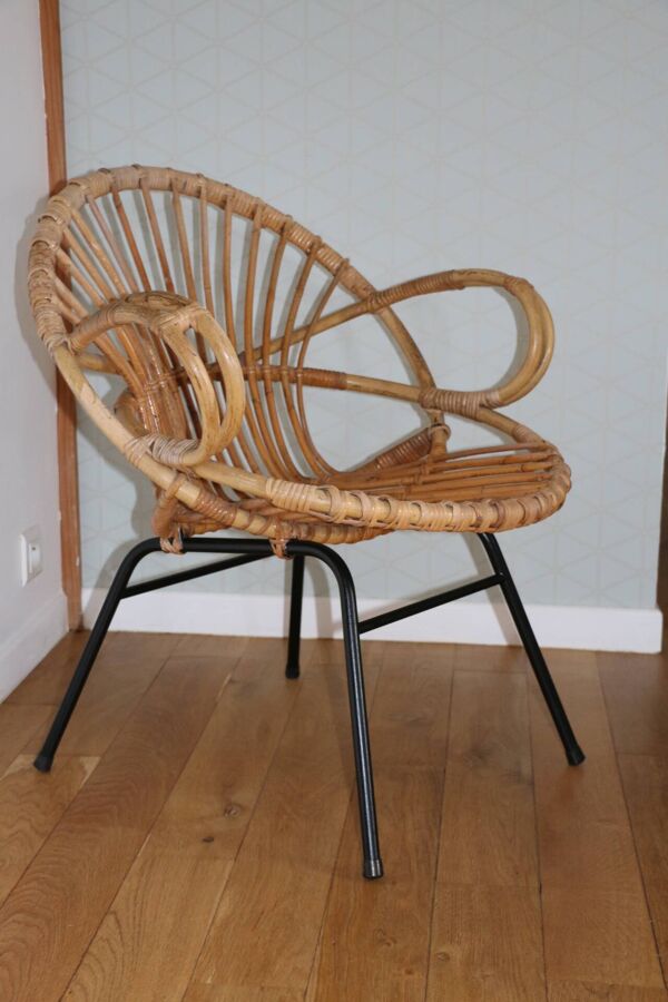 Fauteuil rotin adulte