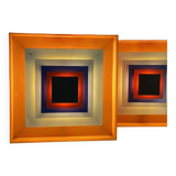 1 of 2 Bent Karlby Kvadrille wall table lamp for Lyfa, Denmark 1960s