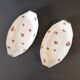 Pair of BHL France decorated porcelain serving dishes