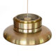 Gold coloured aluminium hanging light by Carl-Thore for Granhaga.