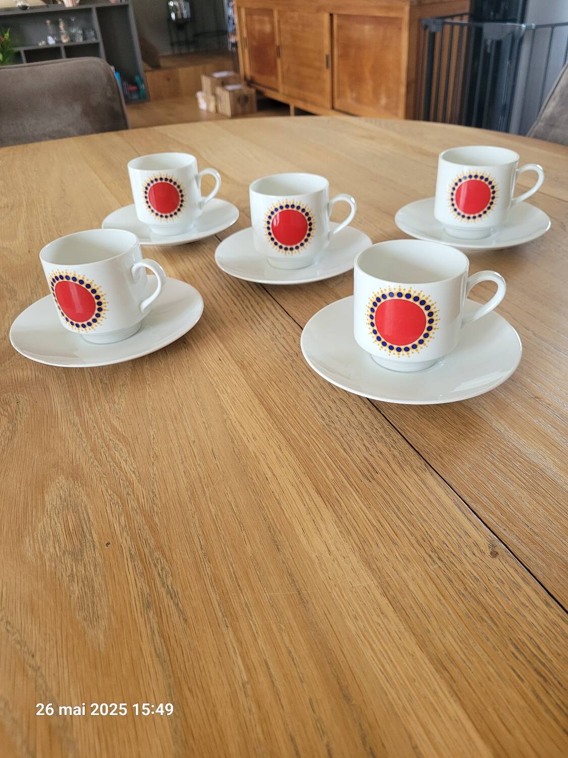 5 Bavaria cups and saucers
