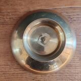 Vintage Enamelled Brass Fruit Bowl – Floral Centrepiece with Edge Fe