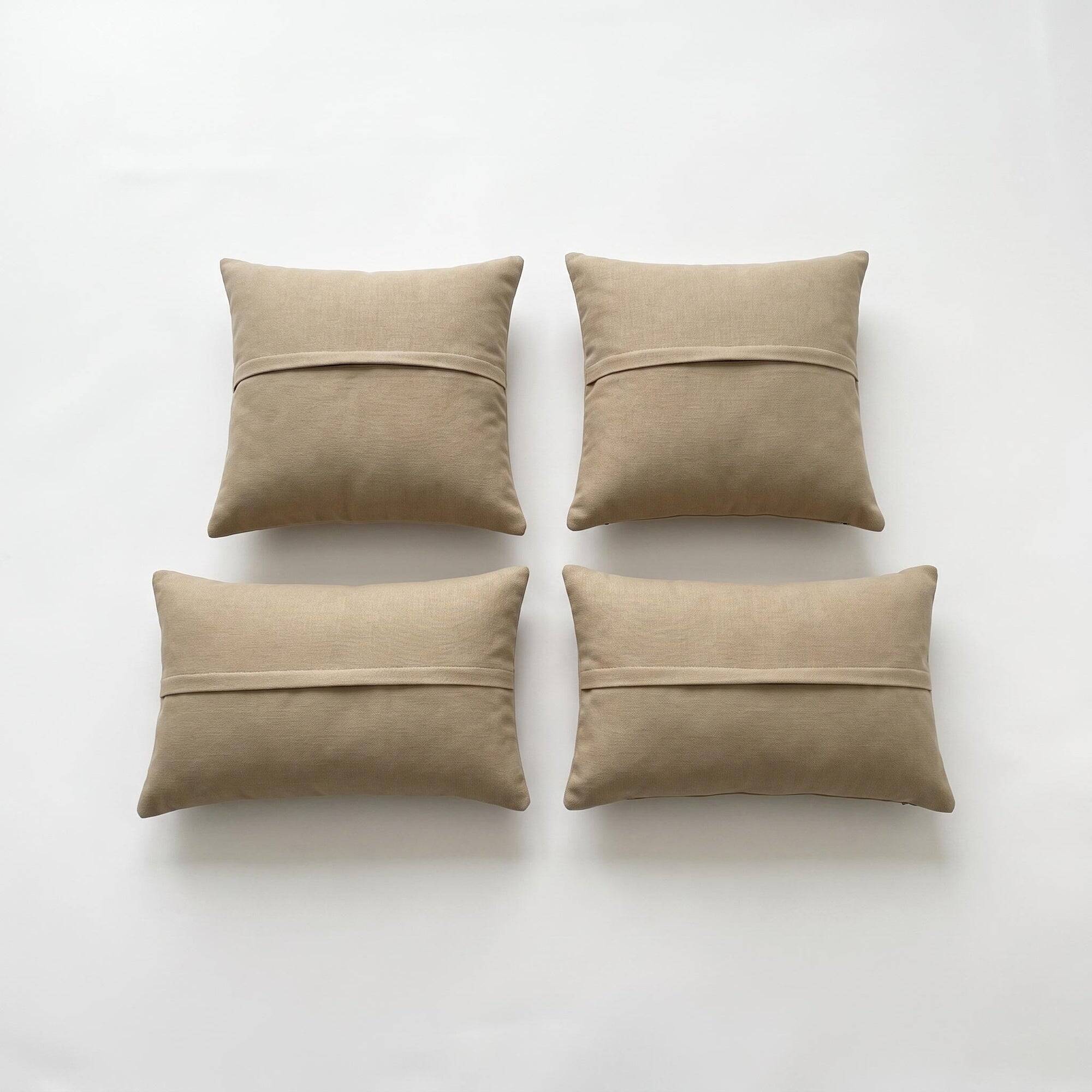 Set of 4 vintage kilim cushion covers 51x51 cm
