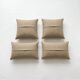 Set of 4 vintage kilim cushion covers 51x51 cm