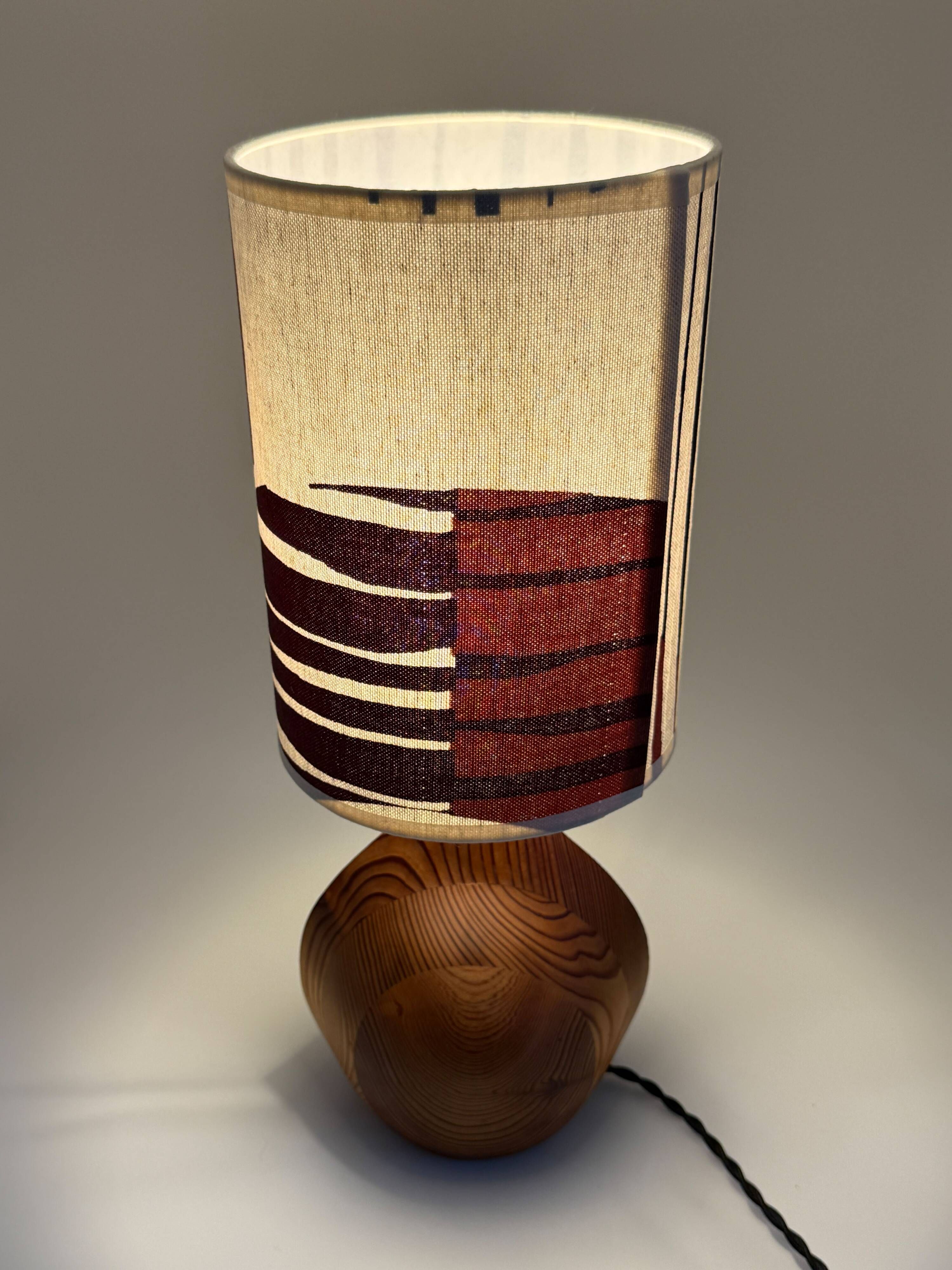 Scandinavian lamp • Custom lampshade • Mid Century