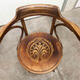 Baumann office chair 1914 curved wood