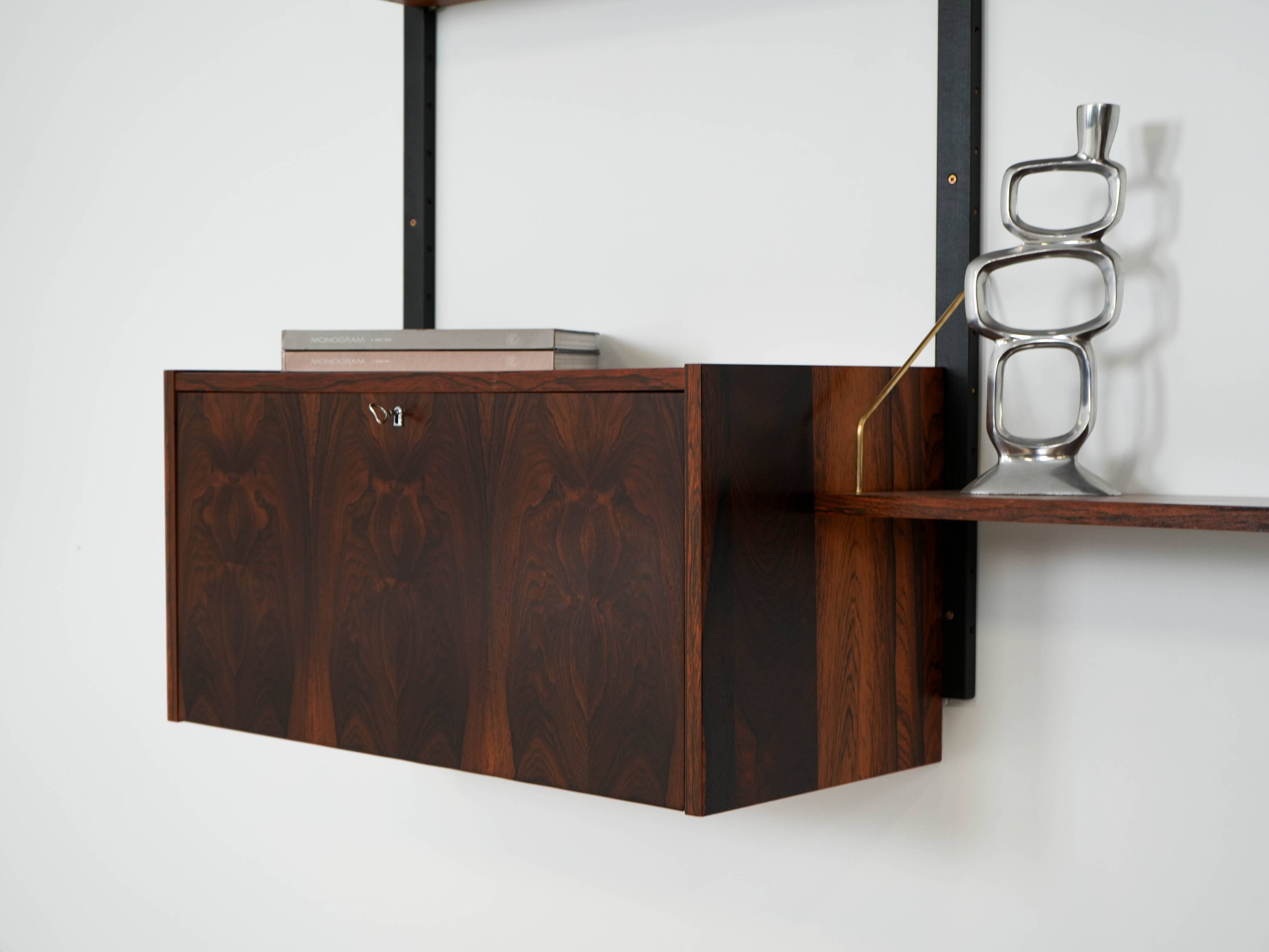 PS System rosewood bookcase, Danish design, 1960s, manufactured by Randers