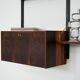 PS System rosewood bookcase, Danish design, 1960s, manufactured by Randers