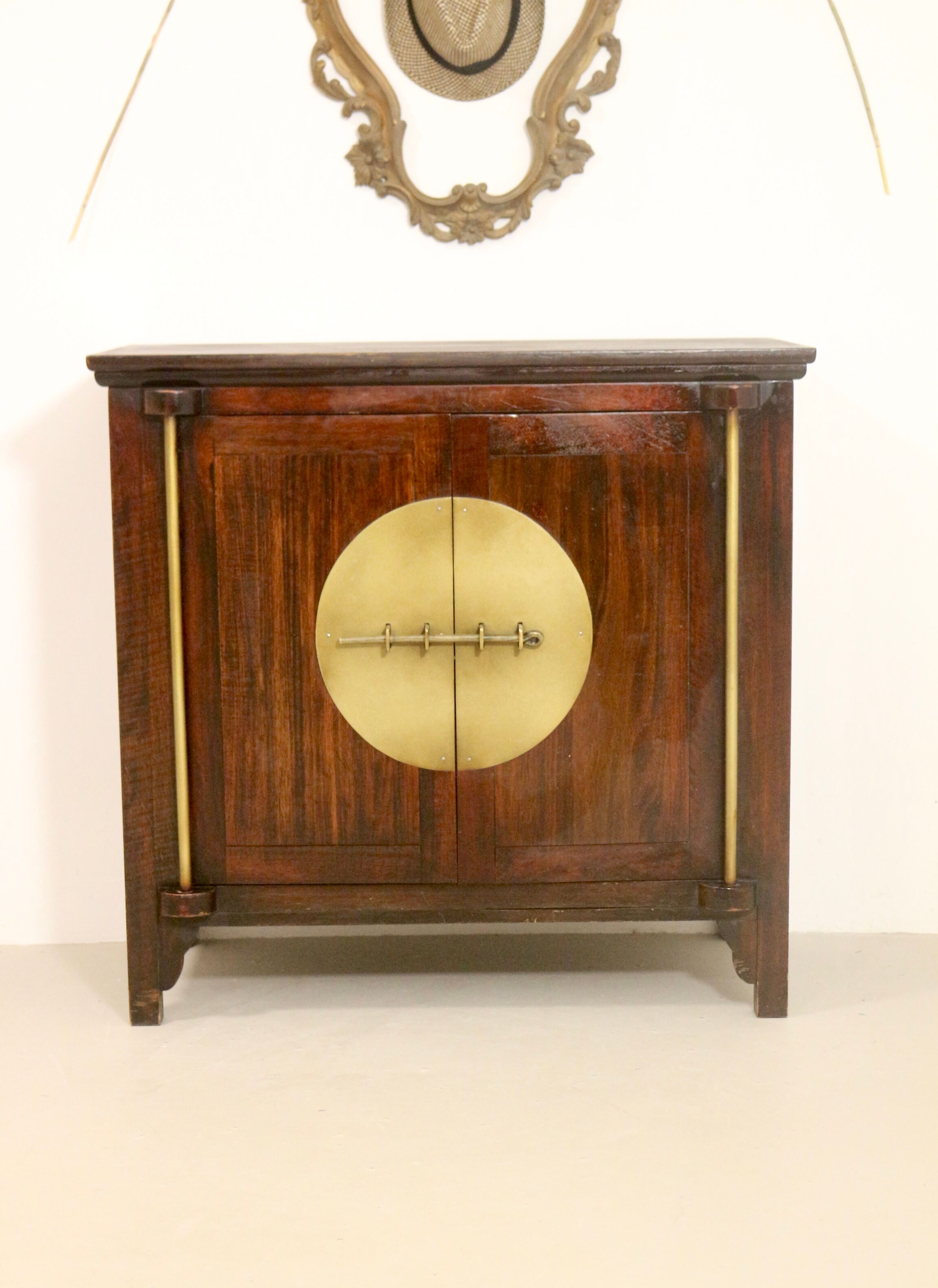 Antique buffet with swing doors Asian design