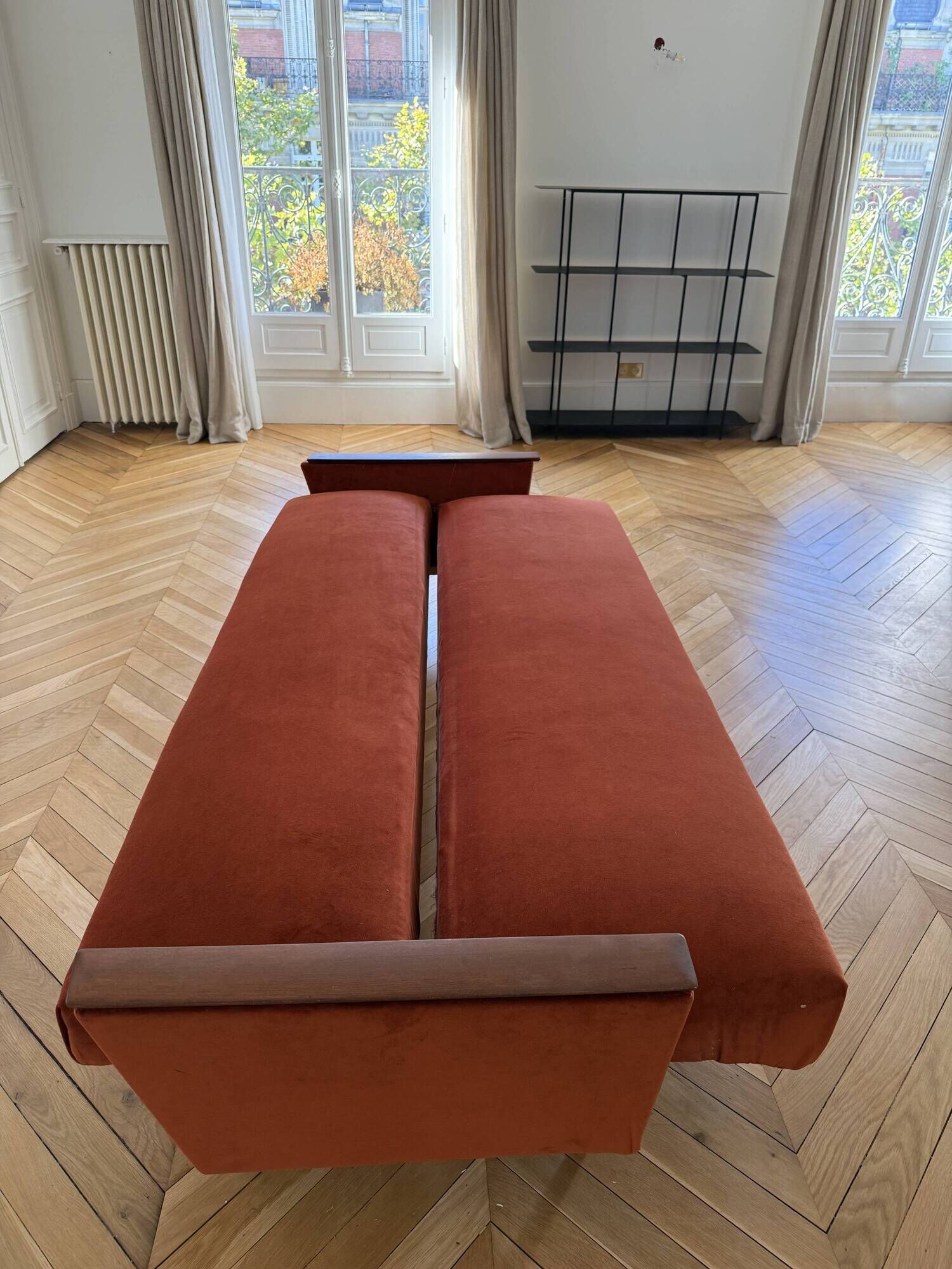 1960s three-seater daybed canapé
