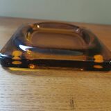 Vintage amber glass empty pocket