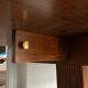 Bureau vendu / Table d'appoint de style Empire en acajou avec tiroir.