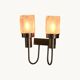 A pair of wall lights, Gaetano Missaglia, Italy 1960s.