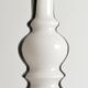 Sculptural Art Glass Murano Style Table Lamps, Black & White, 1960s, Set of 2