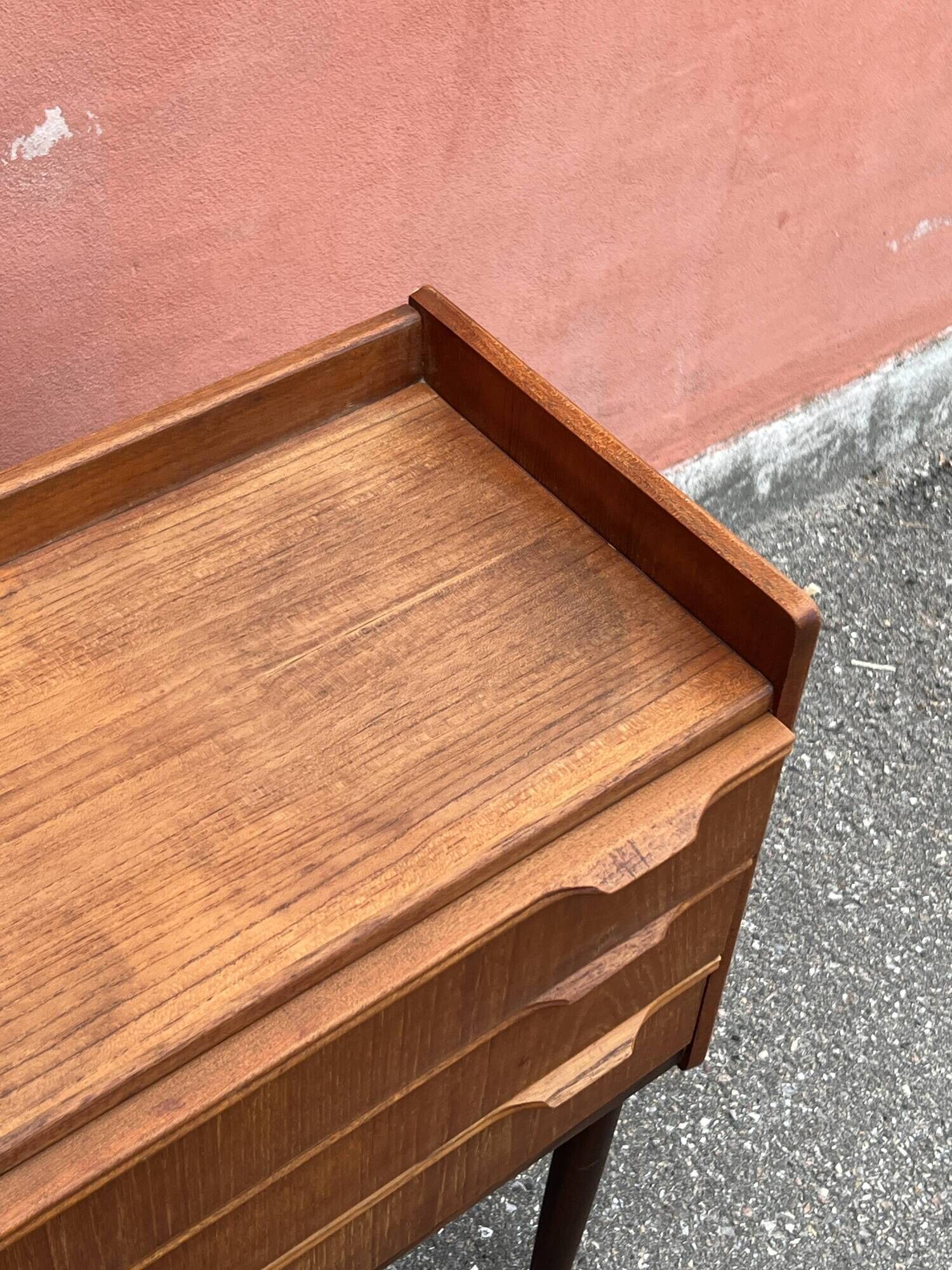 Danish vintage teak chest of drawers / nightstand, Mid century modern 1960