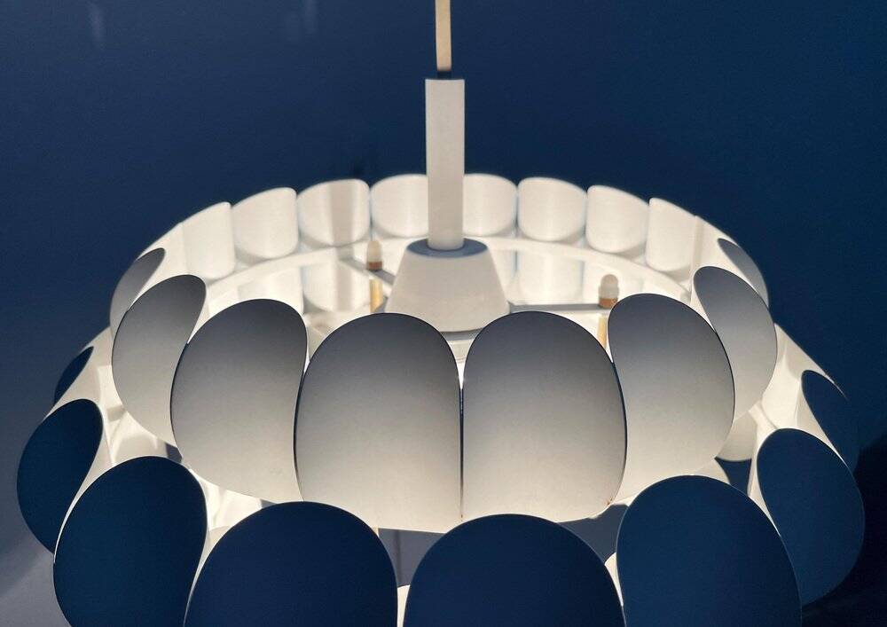 White metal suspension from the mid-century by H. Zender for Temde, 1960s.