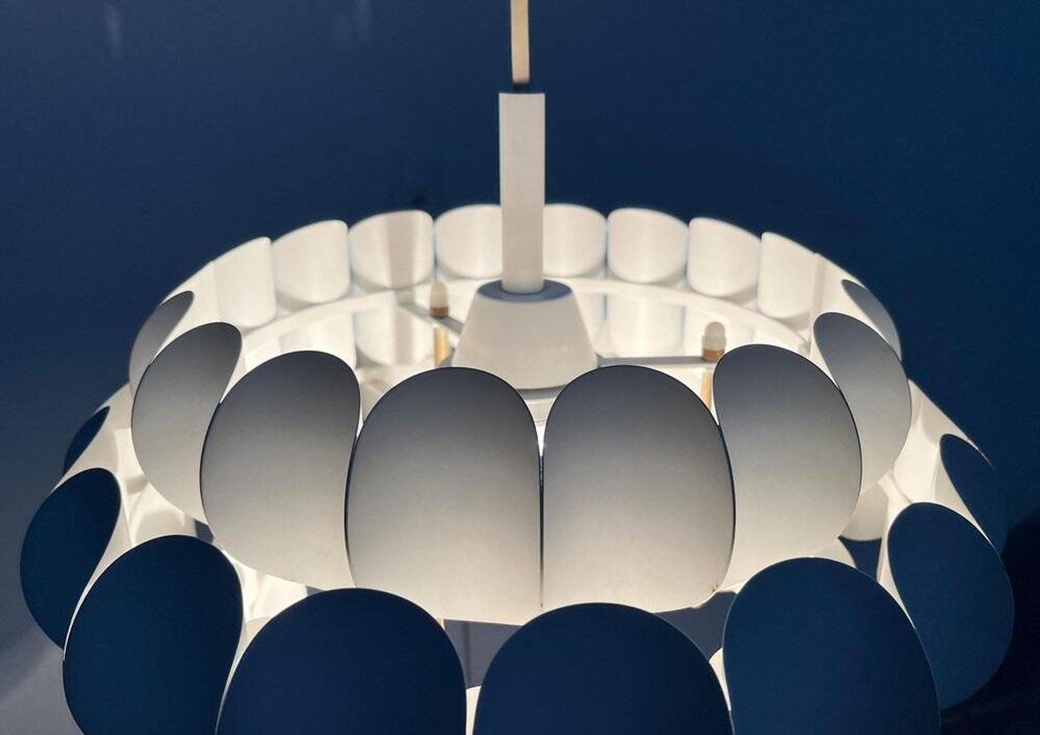 White metal suspension from the mid-century by H. Zender for Temde, 1960s.