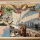 Old map poster on New York from 1948 - JP Pinchon