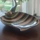 Vintage ceramic plate Hubert Bequet Quaregnon gold - No. 477