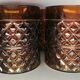 Lot de 4 verres jaune vintage XXème siècle
