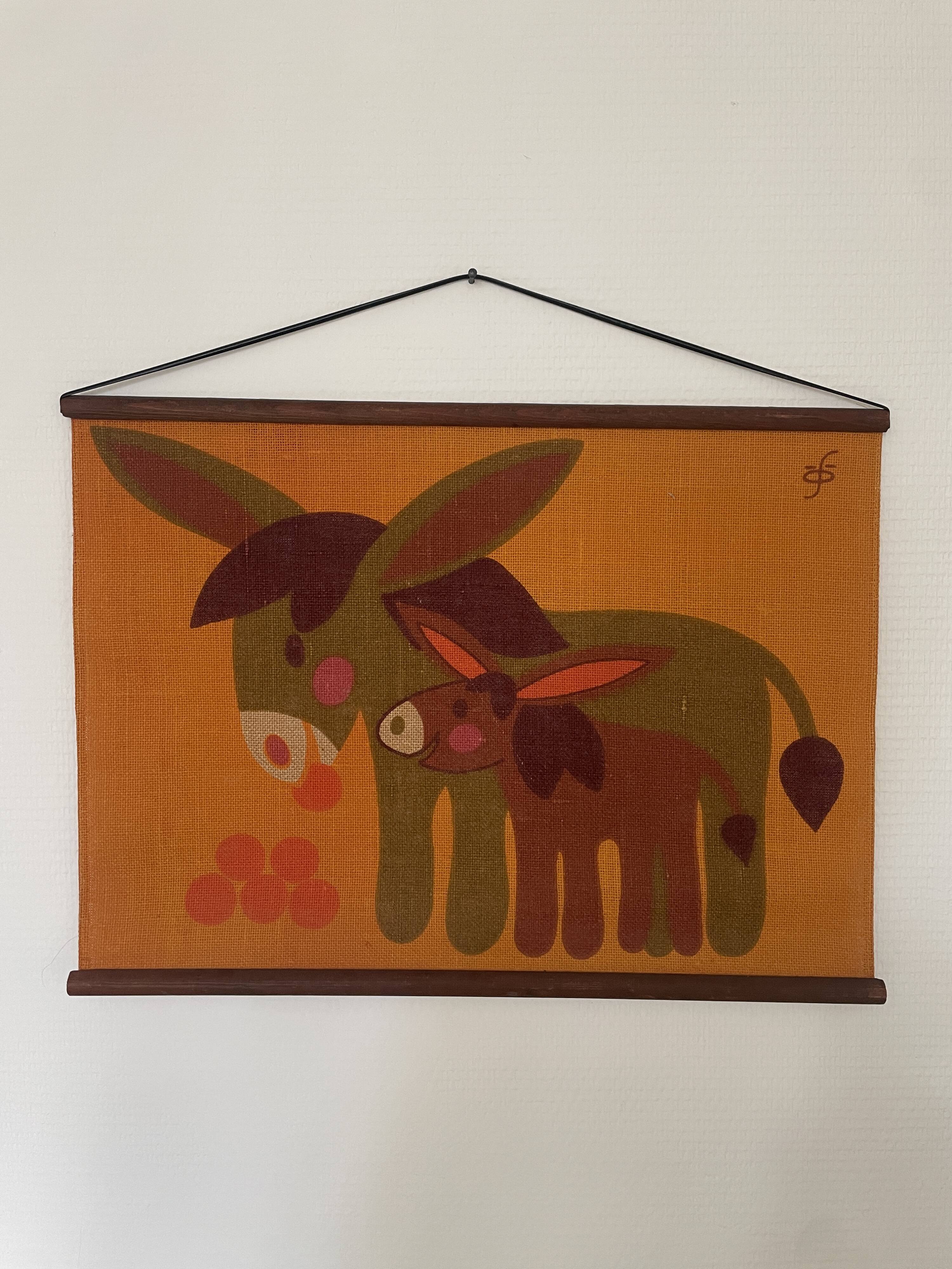 Screen printing on Danish woven jute