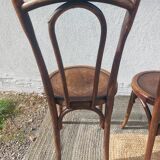 Lot de 5 chaises bistrot Buchon en bois courbé