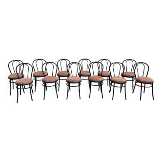 Lot de 12 chaises en fer avec un tissu
