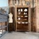 Antique oak display cabinet (renovated)