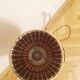Lampadaire en bois industrielle 1970