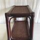 Rattan and cane wall shelf - 70s/80s
