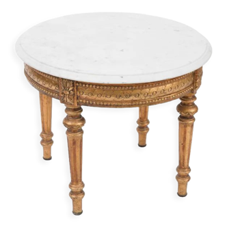 Table d'appoint style louis XVI dorée