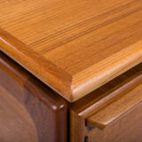 Mid-century teak freestanding desk from GV Møbler, 1960s