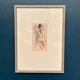 Swedish Watercolour on Paper “Nude Study” by Helge W. Högbom