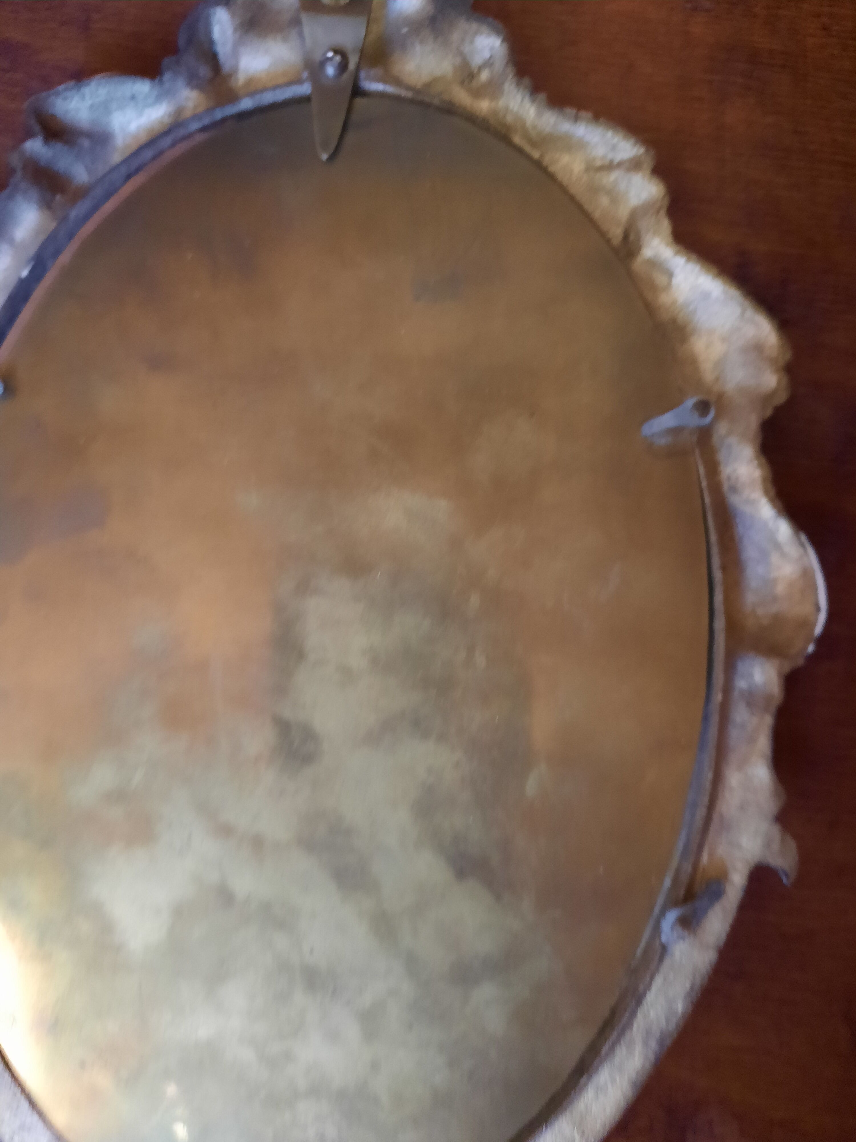 Baroque bronze mirror