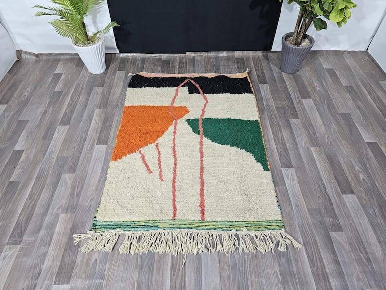 Modern Moroccan Berber rug size 140 x 260 cm