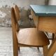 Bureau et chaise enfant pieds compas