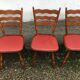 Bistro chairs vintage Scandinavian brasserie colorful galette - 1950 1960