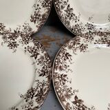 Sarreguemines earthenware dessert plates