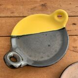 Duo of vintage earthenware cups