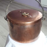 Old copper cauldron