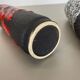 Set of Two Pottery Fat Lava Vases "Black-red-white" by Jopeko, Germany, 1970s