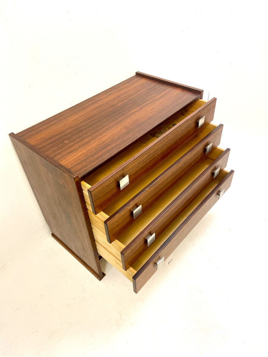 Mid-century modern wooden chest of drawers, italy, 1960s